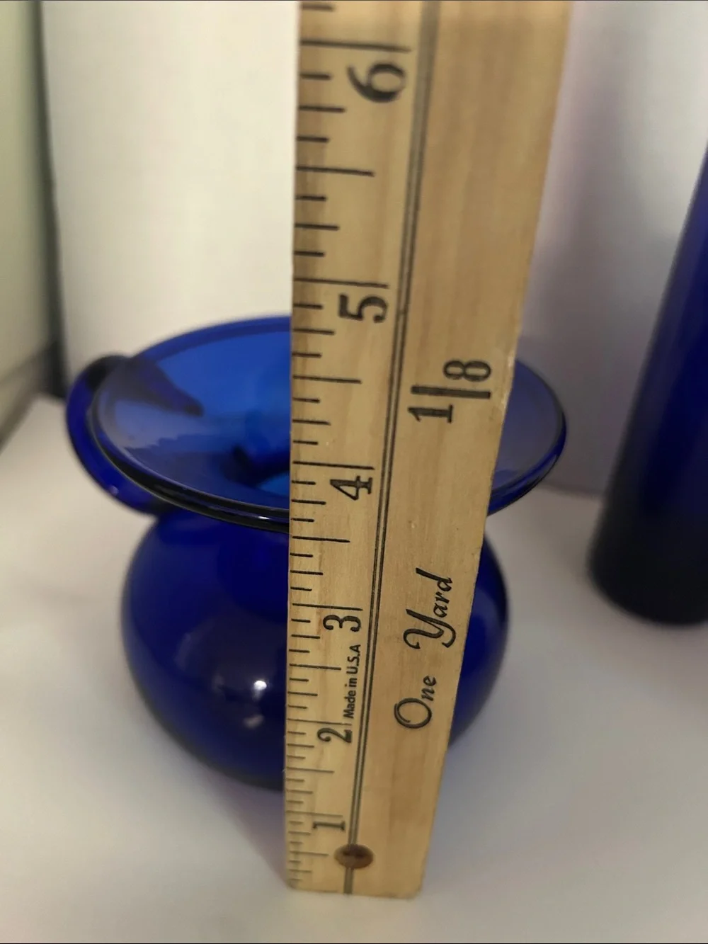 Cobalt Blue Glass Vase Collection - Set of 3